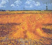 Vincent Van Gogh Wheatfields With Cypress at Arles oil painting reproduction